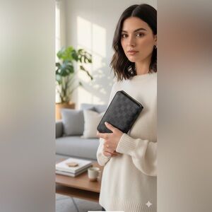 2009 authentic Louis Vuitton Damier Graphite XL zippy organizer